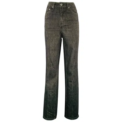Pre-owned Self-portrait Size 26 Black Cotton Five Pockets Jeans