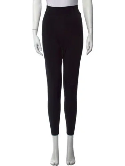 Pre-owned Self-portrait Skinny Leg Pants In Black
