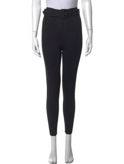 Pre-owned Self-portrait Skinny Leg Pants In Black