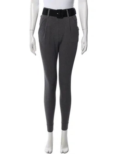 Pre-owned Self-portrait Skinny Leg Pants In Gray