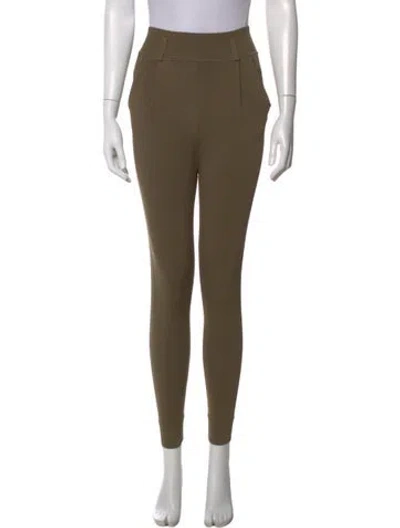 Pre-owned Self-portrait Skinny Leg Pants In Green