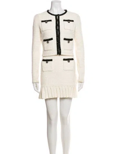 Pre-owned Self-portrait Skirt Set In Neutral
