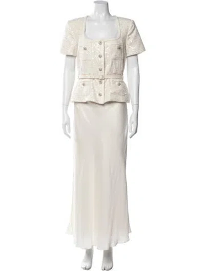 Pre-owned Self-portrait Skirt Set In Neutral