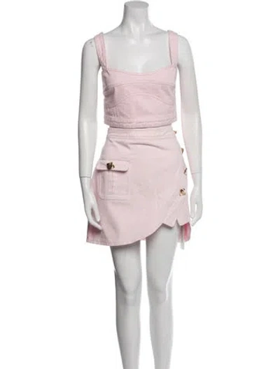 Pre-owned Self-portrait Skirt Set In Pink