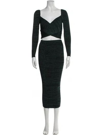 Pre-owned Self-portrait Skirt Set W/ Tags In Green