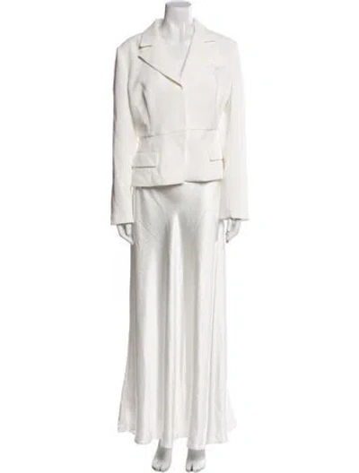Pre-owned Self-portrait Skirt Set In White
