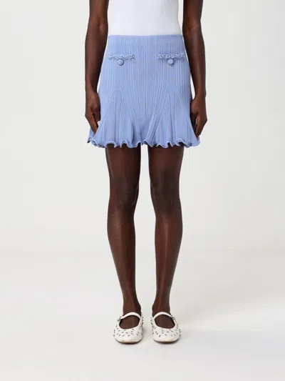 Self-portrait Skirt  Woman Color Blue