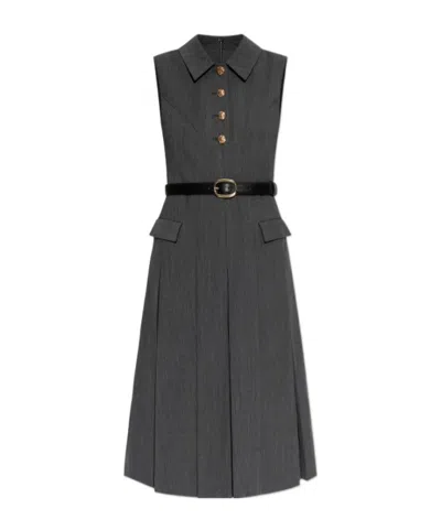 Self-portrait Sleeveless Dress In Black