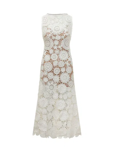 Self-portrait Sleeveless Maxi Suit For The Modern Woman In Animal Print