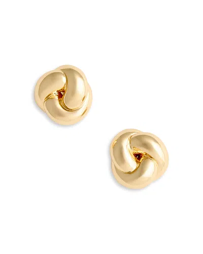 Self-portrait Knot-detail Earrings In Gold