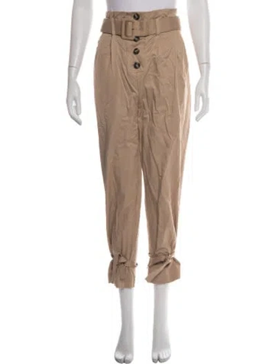 Pre-owned Self-portrait Straight Leg Pants In Neutrals