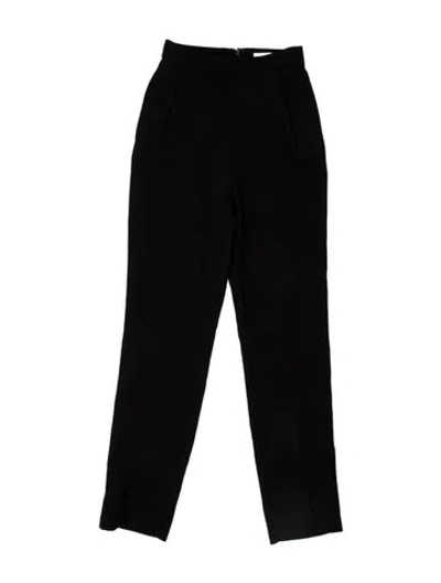 Pre-owned Self-portrait Straight Leg Pants W/ Tags In Black
