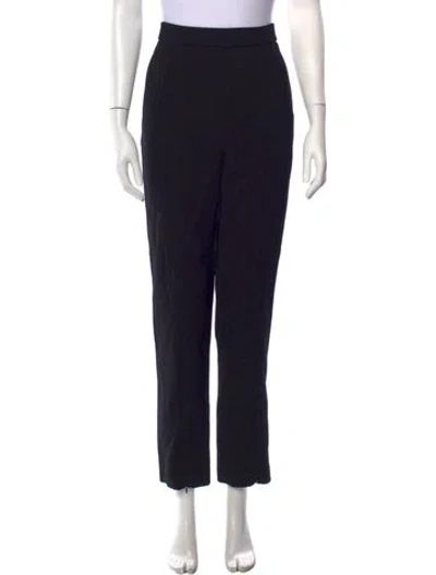Pre-owned Self-portrait Straight Leg Pants W/ Tags In Black