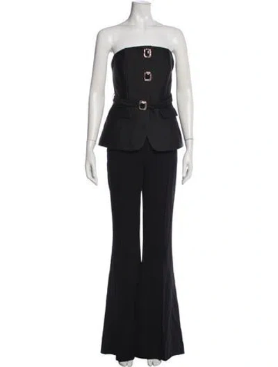 Pre-owned Self-portrait Strapless Jumpsuit W/ Tags In Black