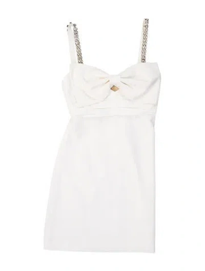 Pre-owned Self-portrait Strapless Mini Dress In Neutral