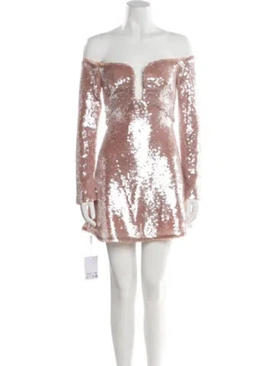 Pre-owned Self-portrait Strapless Mini Dress W/ Tags In Pink