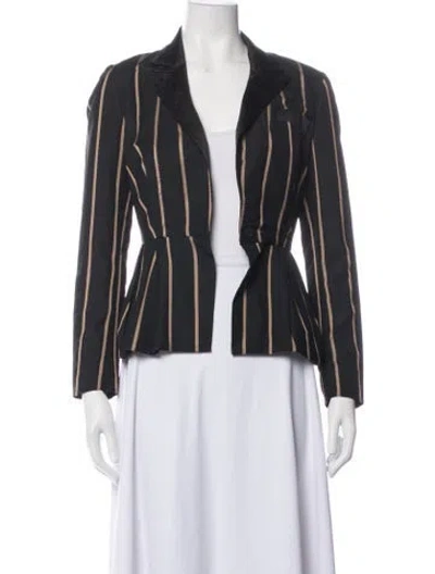 Pre-owned Self-portrait Striped Blazer