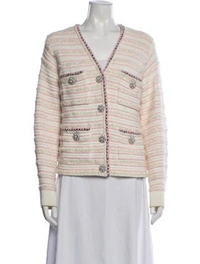 Pre-owned Self-portrait Striped Jacket In Multicolor