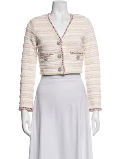 Pre-owned Self-portrait Striped Jacket In Multicolor