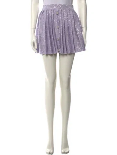 Pre-owned Self-portrait Striped Mini Skirt In Multi