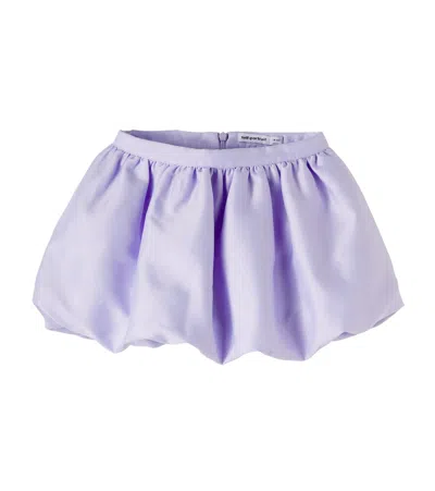 Self-portrait Taffeta Skort In Purple