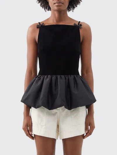 Self-portrait Top Woman Color Black