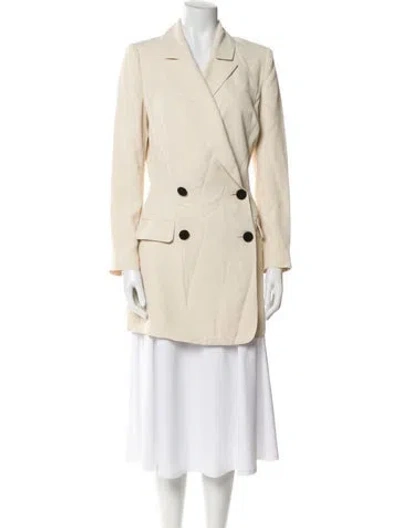 Pre-owned Self-portrait Trench Coat In Neutral
