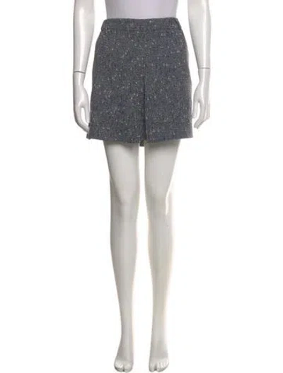 Pre-owned Self-portrait Tweed Pattern Mini Skirt In Multi