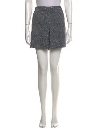 Pre-owned Self-portrait Tweed Pattern Mini Skirt In Multicolor
