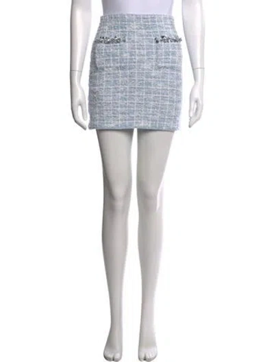 Pre-owned Self-portrait Tweed Pattern Mini Skirt W/ Tags