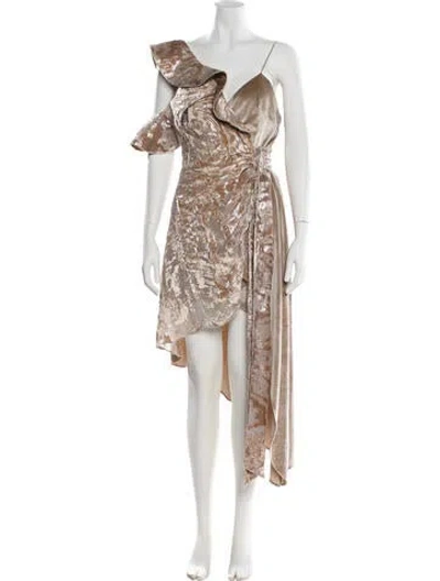 Pre-owned Self-portrait Velvet Long Dress