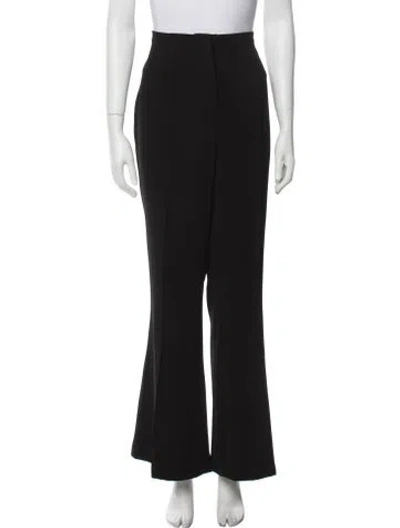 Pre-owned Self-portrait Wide Leg Pants In Black
