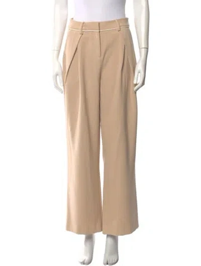 Pre-owned Self-portrait Wide Leg Pants In Neutral