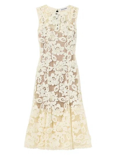 SELF-PORTRAIT WOMEN'S CROCHET LACE MIDI-DRESS