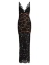 Self-portrait Black Floral Lace Maxi Dress Clothing In Black
