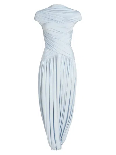 Self-portrait Chic Mini Dress For Women In Blue