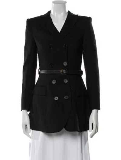 Pre-owned Self-portrait Wool Blazer W/ Tags In Black