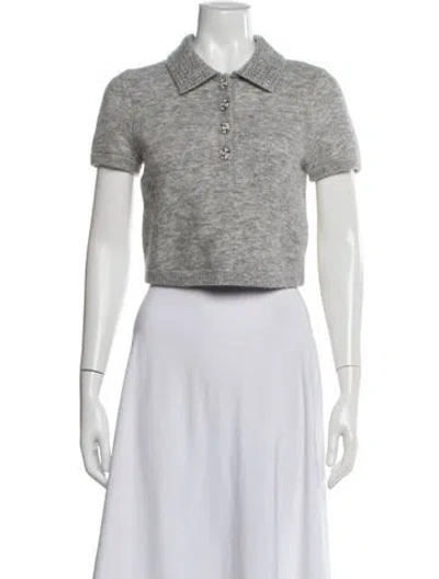 Pre-owned Self-portrait Wool Sweater In White