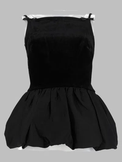 Self-portrait -inspired Mini Top In Black