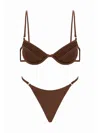 Selia Richwood Amy Bikini Swimsuit In Brown