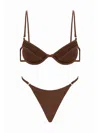 Selia Richwood Amy Bikini Swimsuit In Brown