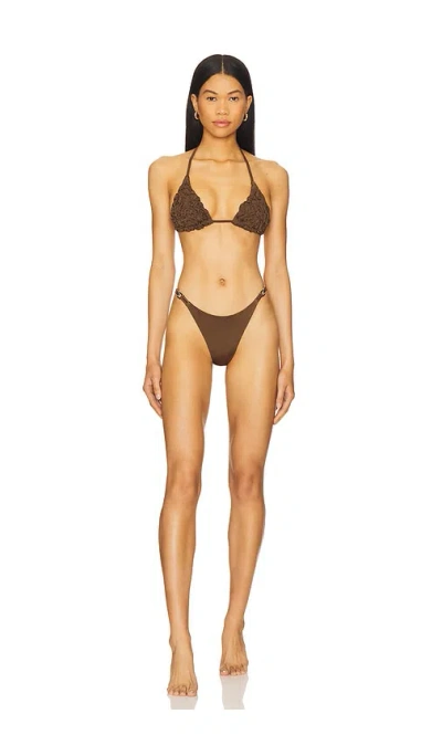 Selia Richwood Lia Bikini Set In Brown