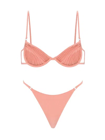 Selia Richwood Mini Bikini Swimsuit In Pink