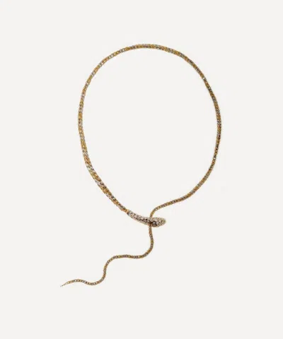 Selim Mouzannar 18ct Gold Basilisk Diamond Necklace In Multi