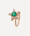 Selim Mouzannar 18ct Rose Gold Istanbul Emerald And Diamond Star Ring