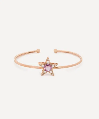 Selim Mouzannar 18ct Rose Gold Istanbul Sapphire And Diamond Cuff Bracelet