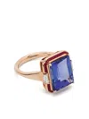 Selim Mouzannar 18kt Rose Gold Gemma Tanzanite And Diamond Ring In Pink