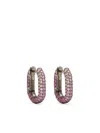 Selim Mouzannar Saphire Link Earrings In Pink