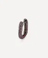 Shop Selim Mouzannar Sterling Silver Pink Sapphire Link Hoop Earring