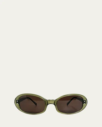 Selima Optique Cbk Cat-eye Acetate Sunglasses In Green